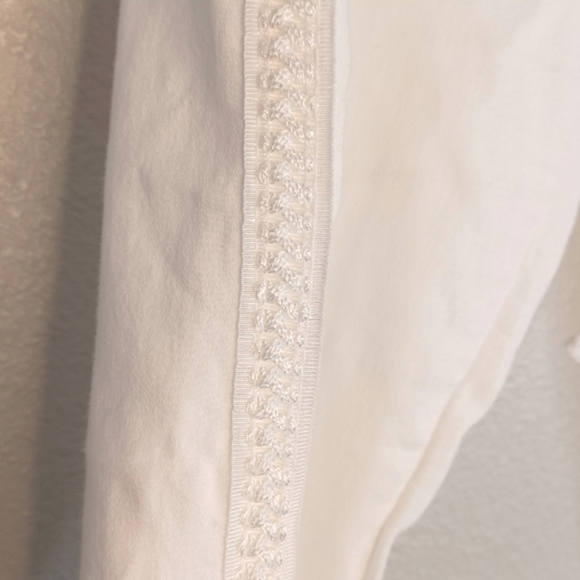 Sunny Studio Paris Embroidere Stretch Sz M White Joggers - Picture 13 of 14